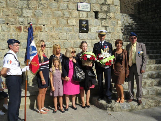 plaque en memoire du capitaine ayerbe et du major berring a olette evol le 2 octobre 2021 aaalat languedoc roussillon 3